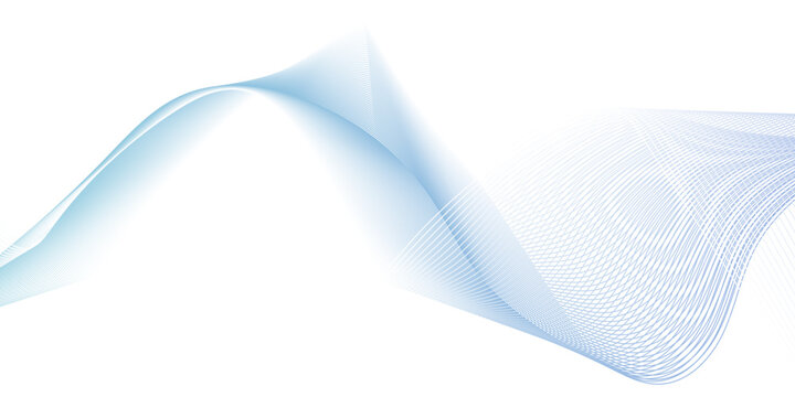 Minimal frequency blue gradient flowing blend line technology business wavy background. paper waves flow background. vector isometric grid smooth line. digital web thin music soundwave web template.