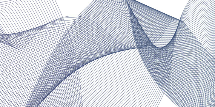 Minimal frequency blue gradient flowing blend line technology business wavy background. paper waves flow background. vector isometric grid smooth line. digital web thin music soundwave web template.
