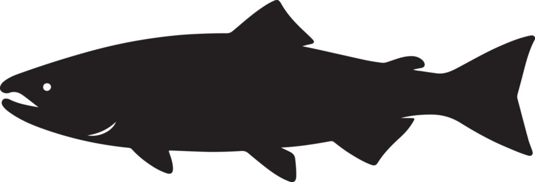 vector illustration of a salmon