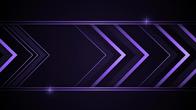 Chevron luxury background animation, Luxurious dark background with chevron arrows and thin horizontal gold lines,