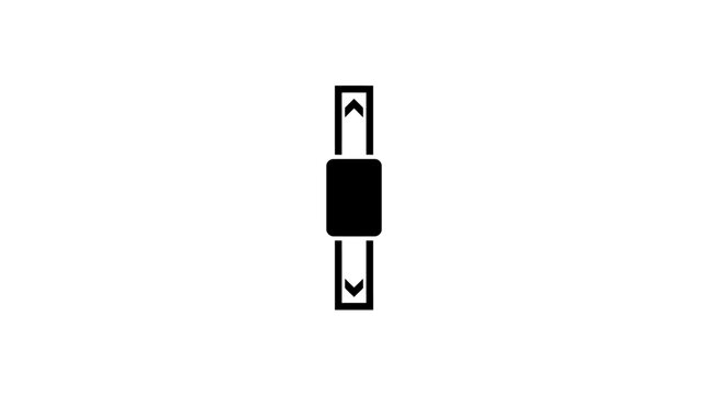 Vertical arrows up down directional icon black and white graphic