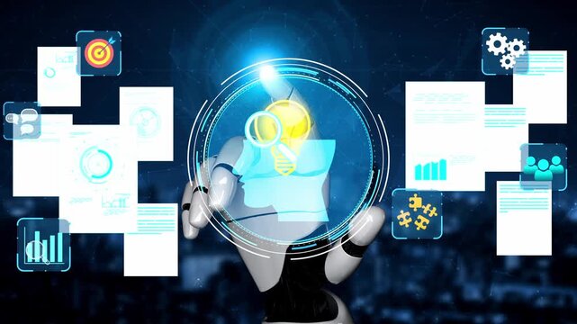 Futuristic Robot Interface Analyzing Data with Visualizations and Charts in a Technology-Driven Environment with Dynamic Elements. Entropy.