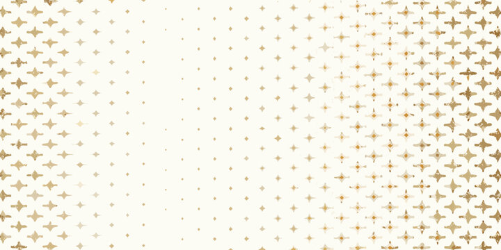 Golden star pattern on a cream colored background