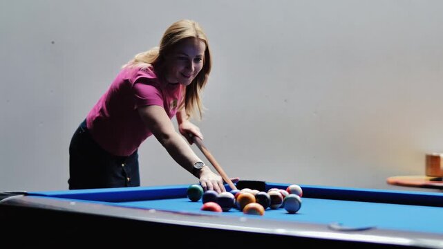 Slow motion capture highlights focus skill and anticipation before impact