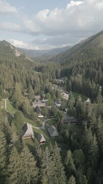 Open air museum in Zuberec village, Slovakia. 