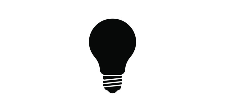 Light bulb icon, idea concept, innovation symbol
