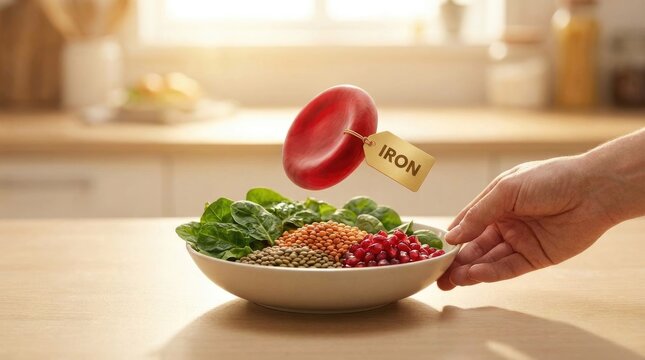 Healthy diet for iron deficiency anemia, managing this blood disorder with essential Fe nutrients, supporting overall wellness, natural food sources for vital iron