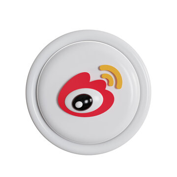 3D Sina Weibo social media icon