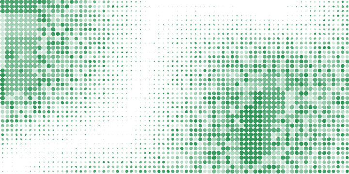 Mint green geometric dot matrix background. Creative abstract halftone texture for health, wellness, and medical design.