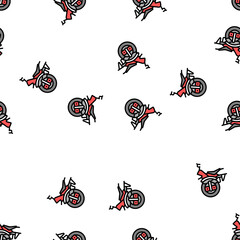 monowheel motorbike vehicle vector seamless pattern monowheel motorbike vehicle sign illustration © vectorwin