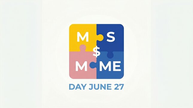 Msm day june 27 colorful puzzle pieces logo with letters