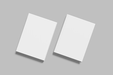 Fototapeta premium Book Cover Mockup Design Blank Icon