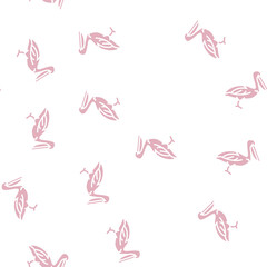 Obraz premium pelican wild bird vector glyph seamless pattern pelican wild bird sign illustration