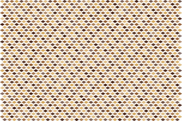 Fototapeta premium Seamless pattern of numerous small brown and beige diamonds creating a textured background effect