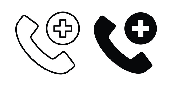 Medical emergency call icon