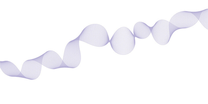 Purple abstract wave vector background, smooth sinusoidal ribbon design, modern fluid style, clean minimal composition