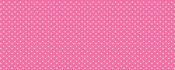Seamless colorful polka dot vector pattern, vintage retro wallpaper and cute background design. © LALA