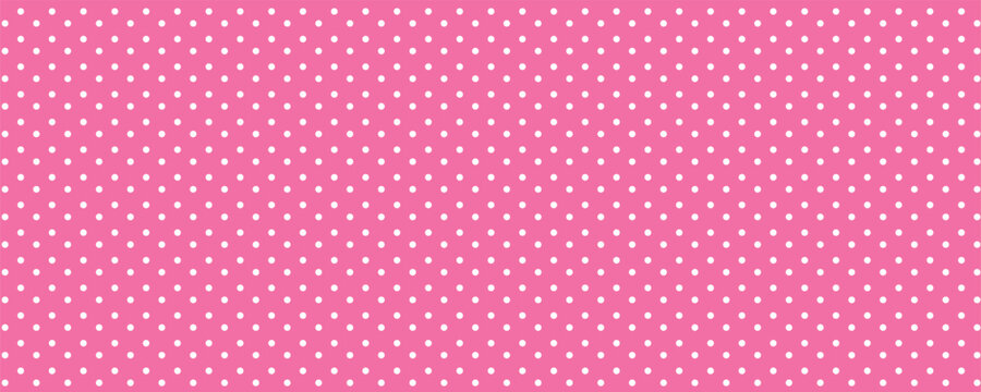 Seamless colorful polka dot vector pattern, vintage retro wallpaper and cute background design.