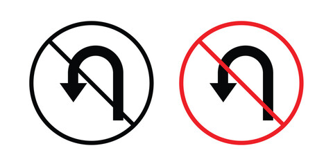 No u turn road sign © Hestia
