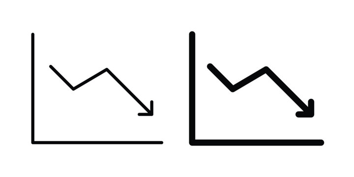 Reduction chart icon