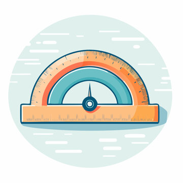 Illustration of a Protractor