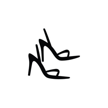 High heel heeled sandals silhouette