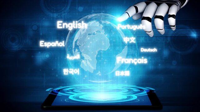 Global communication with multiple languages, digital translation tools, multilingual technology, cross-cultural communication, and virtual language learning environments. Muxer
