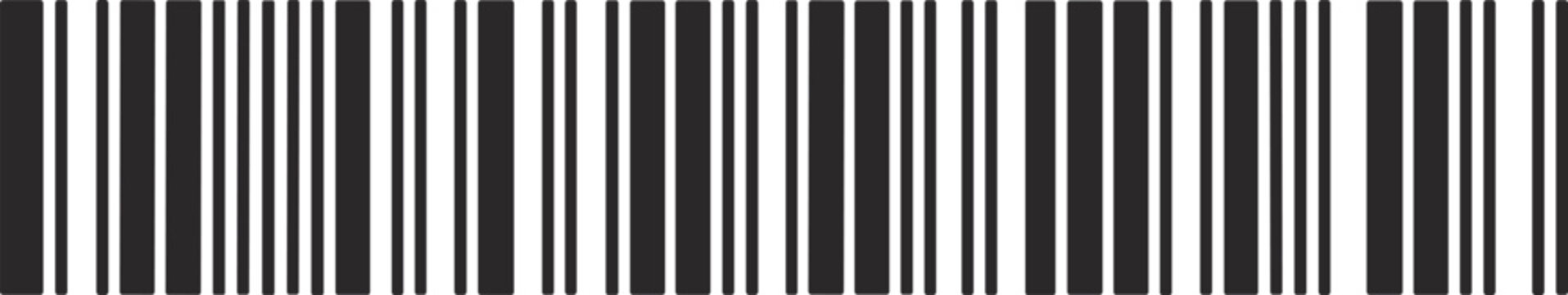 Abstract Barcode Pattern Isolated on White Background for Product Identification Inventory Control and Retail Technology