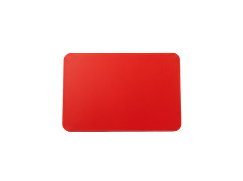 A bright red rounded rectangle on a transparent background