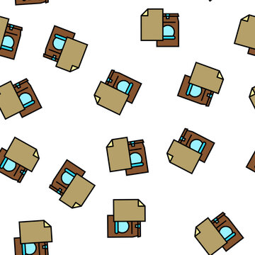 food paper bag vector seamless pattern food paper bag sign illustration