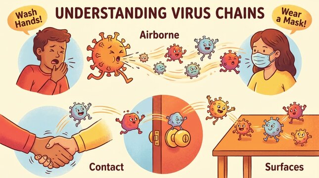 Understanding Virus Chains Infographic Education Prevention