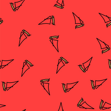felucca ancient ship vector seamless pattern felucca ancient ship sign illustration