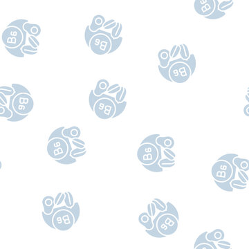 b6 vitamin vector glyph seamless pattern b6 vitamin sign illustration