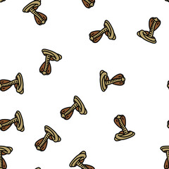 Obraz premium cobra snake vector seamless pattern cobra snake sign illustration