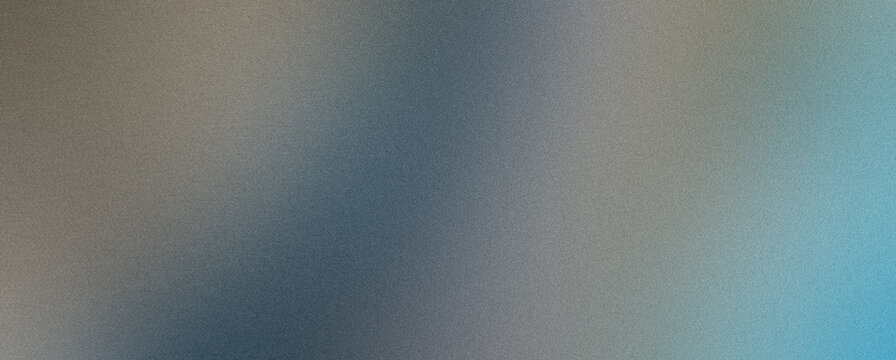 Warm Gray Beige Steel Blue Cyan Abstract Grainy Gradient Background Noise Texture Modern Design