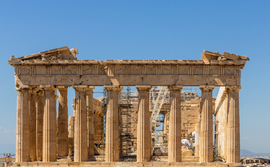 Obraz premium Parthenon on the Acropolis of Athens, Greece. 