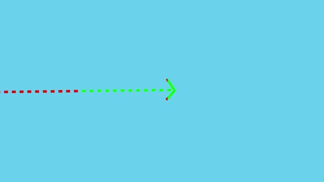 Growing arrow on black. Profit arow .concept, growing chart. Concept of sales symbol icon with arrow moving up. Economic Arrow With Growing Trend,4k video. arrow animation, 4