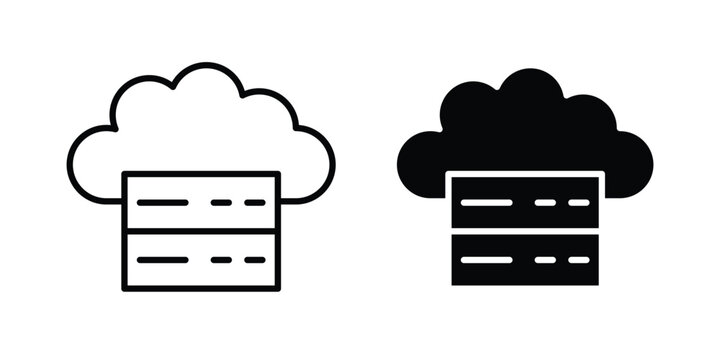 Cloud server icon