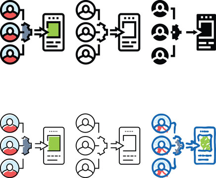 guerrilla testing ux ui design color icon vector. guerrilla testing modern ux ui design sign. isolated symbol