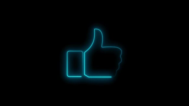 Check and like icon animation, 4k video