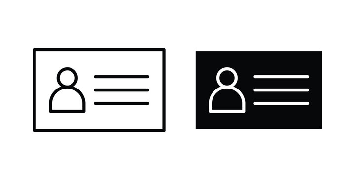 Identification card icon