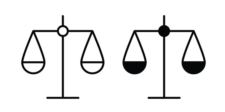 justice balance scale icon