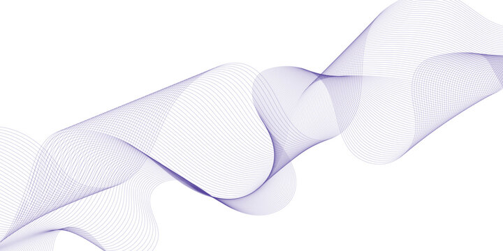 bstract wave element for design. Digital frequency track equalizer. Stylized line art background. Vector illustration. Wave with lines created using blend tool. Curved wavy line, smooth stripe. stock 