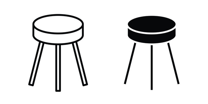 Three legged stool icon
