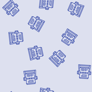 rolodex list vector line seamless pattern rolodex list sign illustration