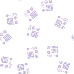Fototapeta premium researching reviews vector glyph seamless pattern researching reviews sign illustration