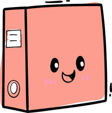 Cute Pink Document Folder Icon