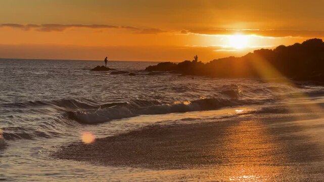 Atlantic ocean at el Medano Tenerife, Spain