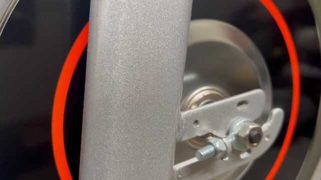 close up of stationary bike