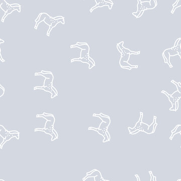 brucellosis horse vector line seamless pattern brucellosis horse sign illustration